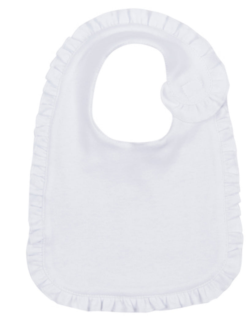 Embroidered Ruffle Bib