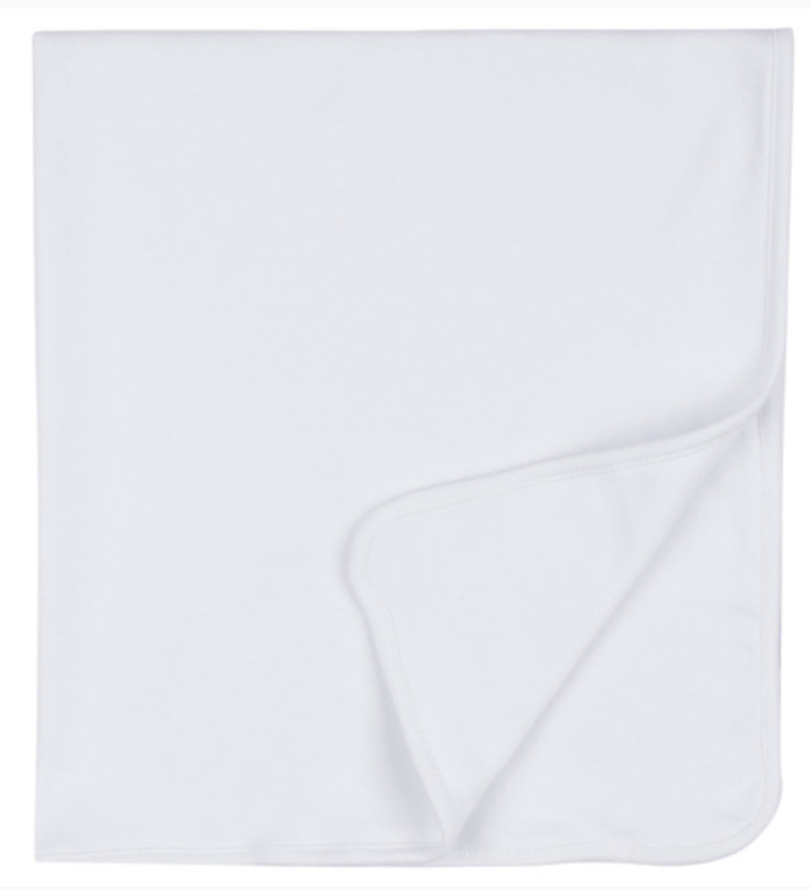 Embroidered Plain Receiving Blanket