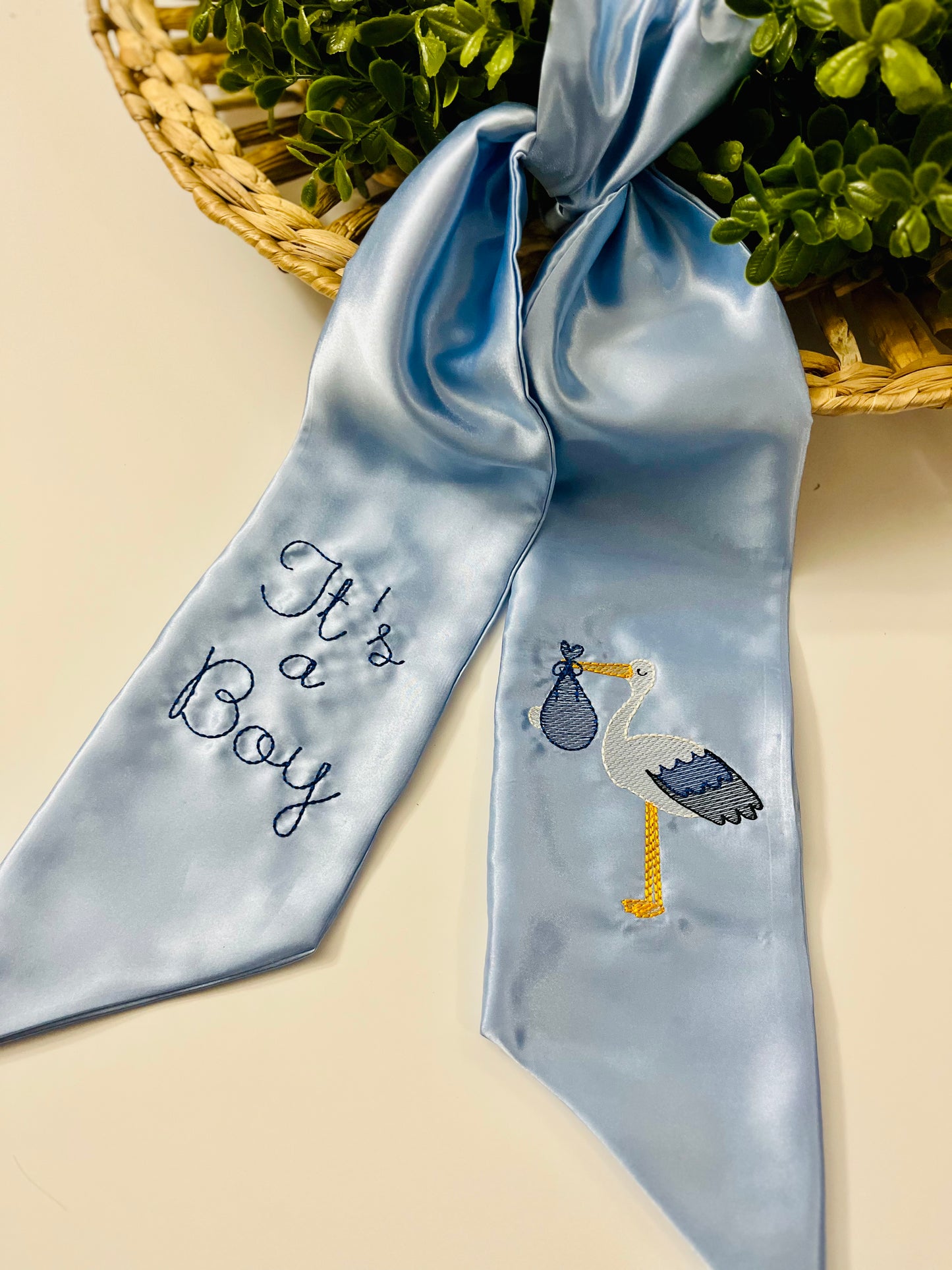 It's a Boy Wreath Sash