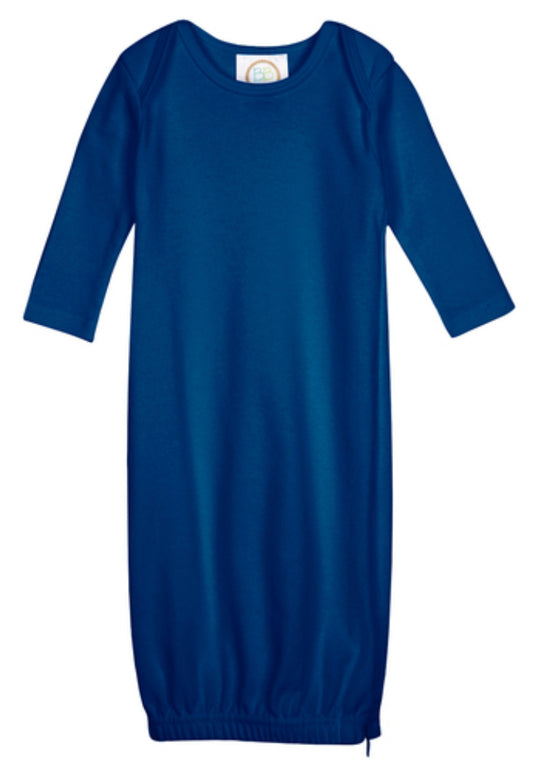 Embroidered Baby Boy Gown, Bib, & Burp Cloth Bundle