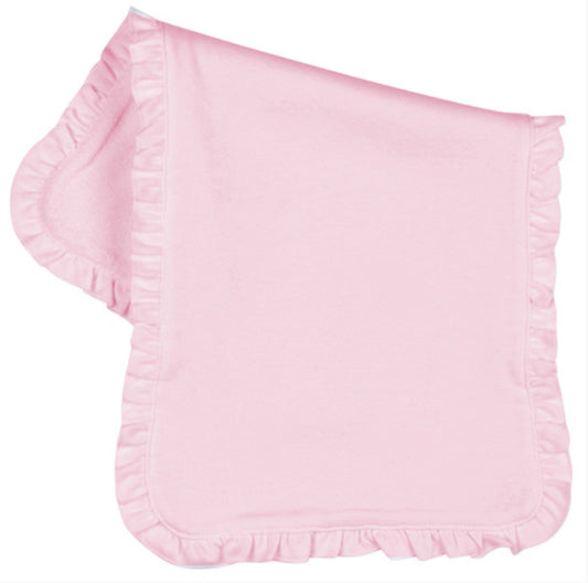Embroidered Ruffle Burp Cloth